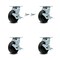 Service Caster 5 Inch Polyolefin Caster Set with Ball Bearings 4 Brake 2 Swivel Lock SCC SCC-30CS520-POB-TLB-BSL-2-TLB-2 - alternate 1